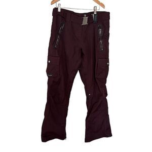 Holden Women's Cargo Snowboard Pants Dark Plum Size M Winter Warm Durable